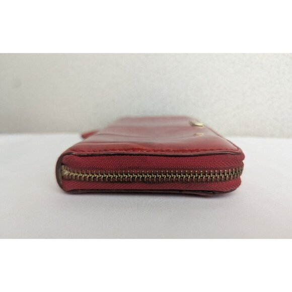 Kate Spade Neda Knightsbridge Zip Around Wallet Patent Leather Red WLRU1138 - Picture 8 of 12